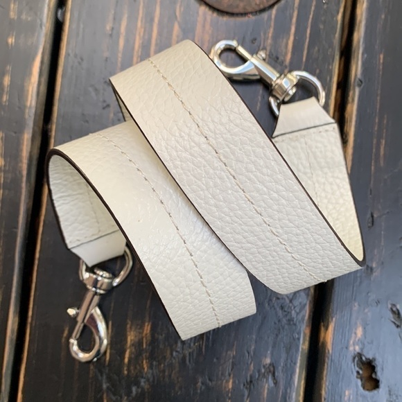 Rebecca MINKOFF StuddedOff White Pebbled Leather Bucket Bag - Picture 14 of 16